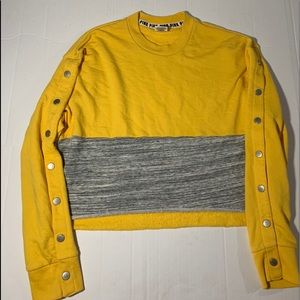 VS PINK Yellow Crop Top sweater